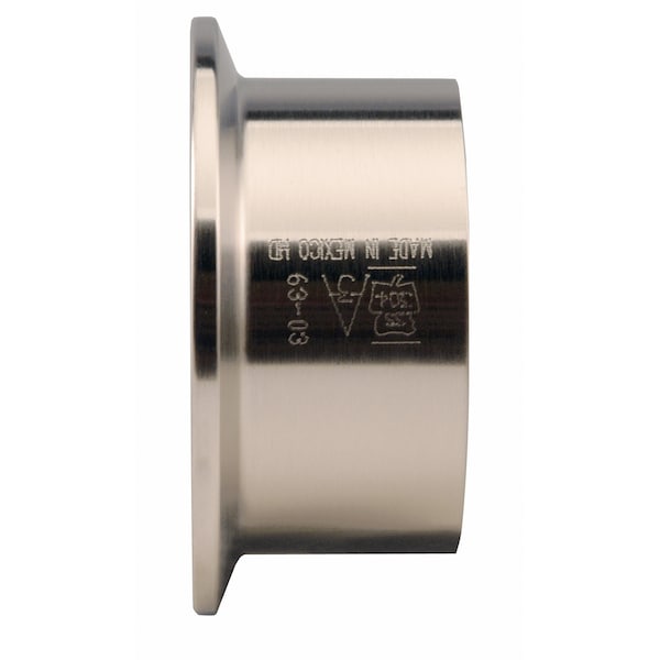 Sanitary Food Grade Fittings Ferrule Tri-Clamp 4 316L SS #7 L14AM-4-316L-7 - main
